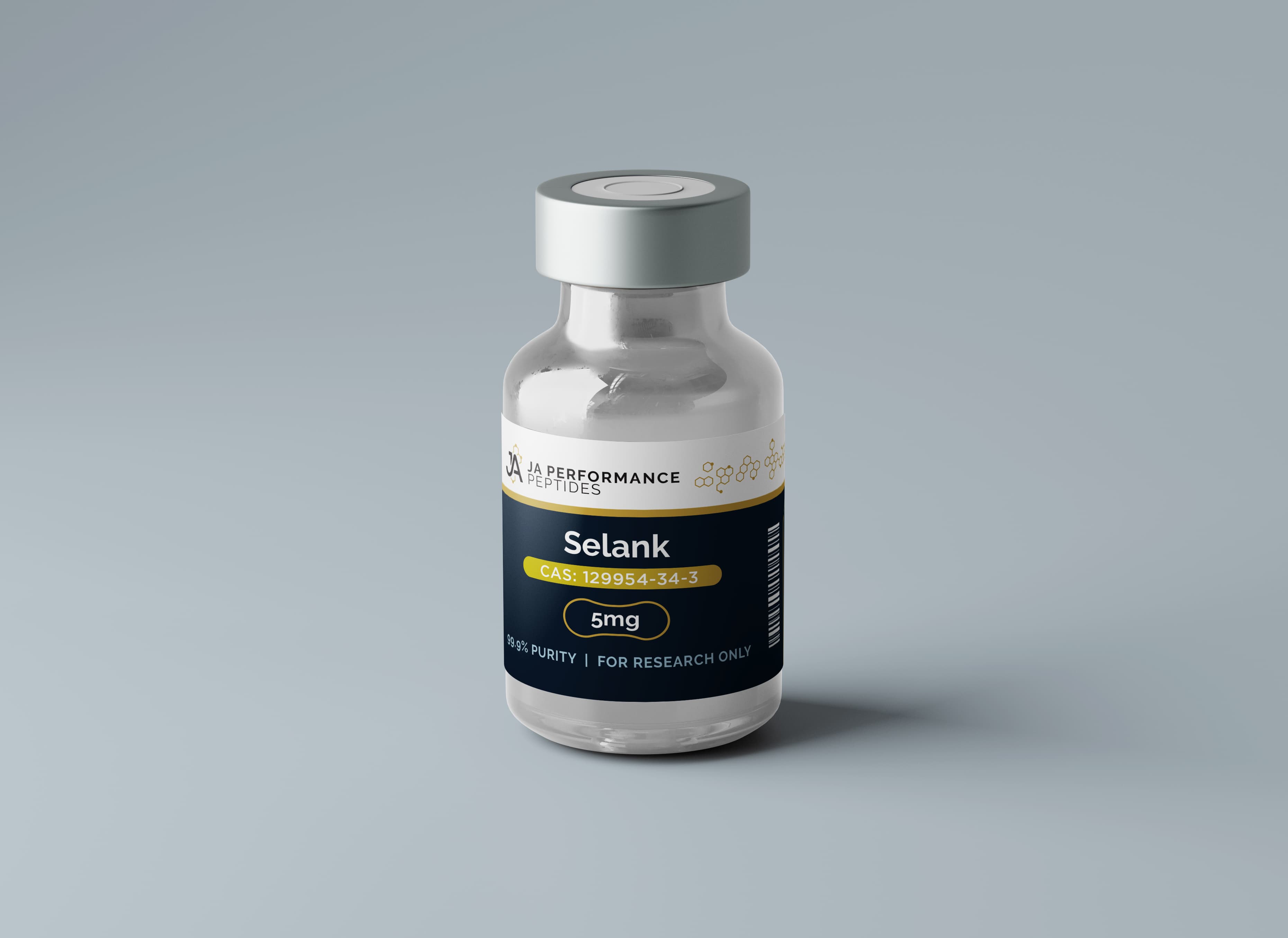 Selank 5mg research peptide vial