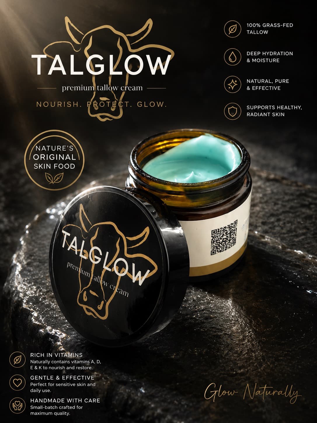 Talglow 20mL research peptide vial