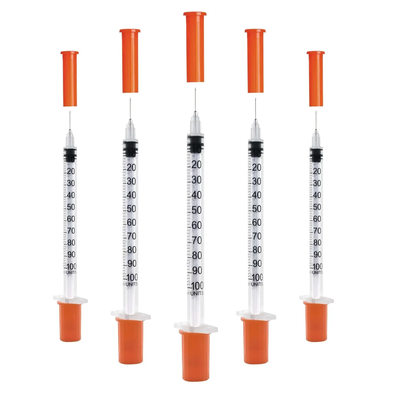 1ml U-100 Syringe with Needle (Individually Wrapped) 31G 1cc 5/16-Inch (8mm) research peptide vial